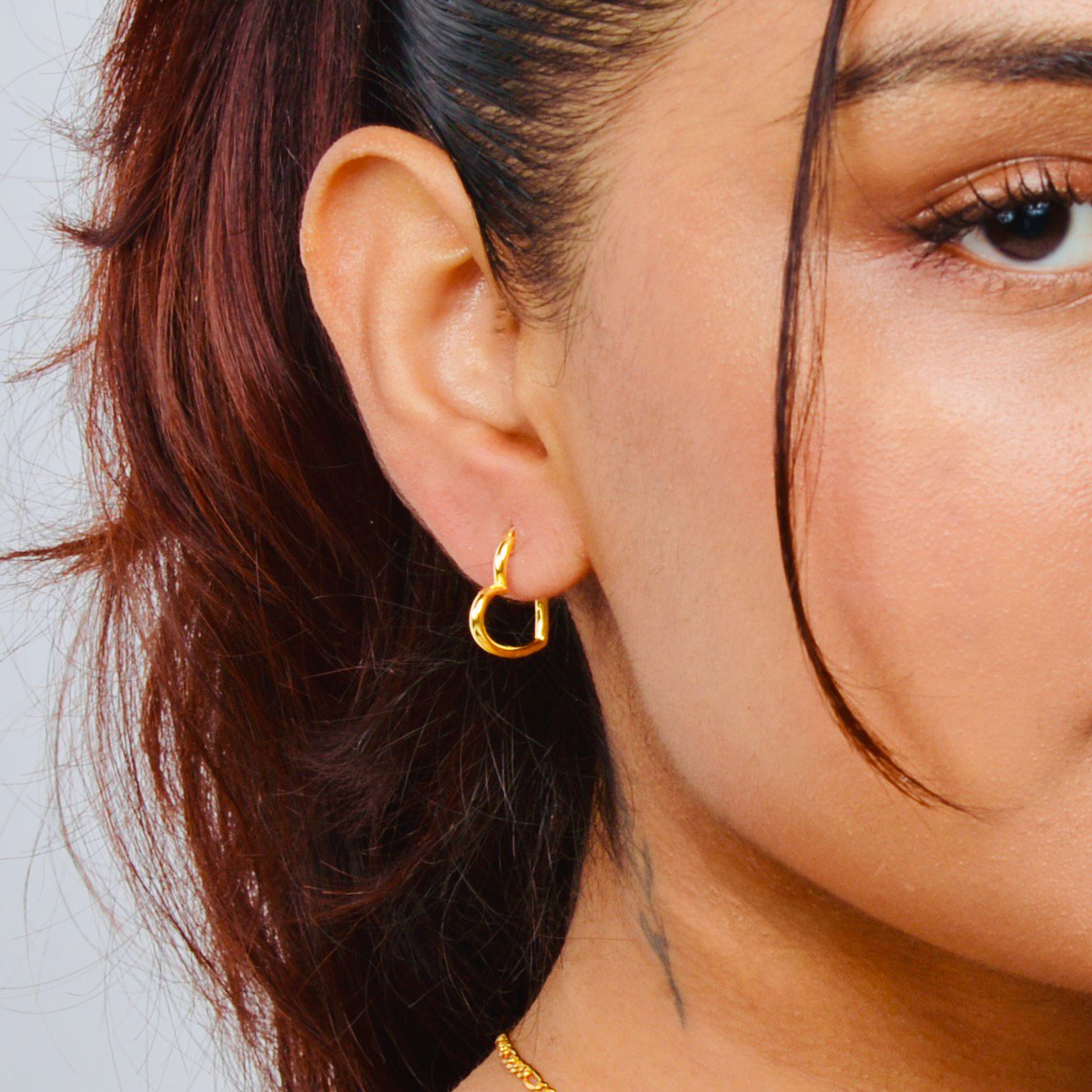 Medium Heart Hoops - Bailey Hamilton