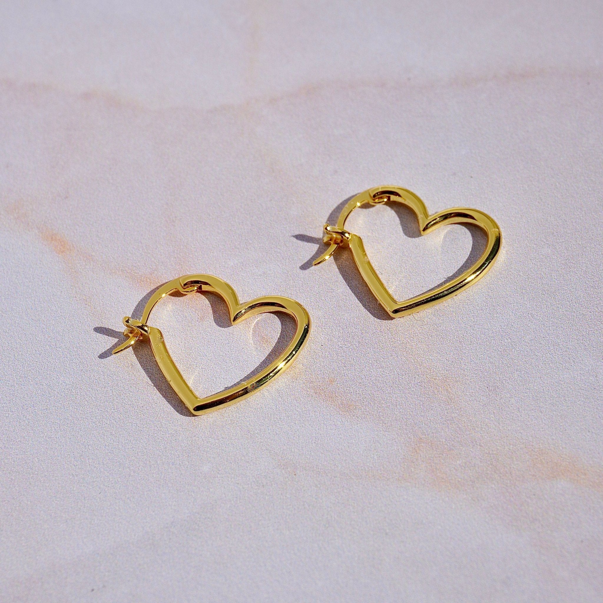 Medium Heart Hoops - Bailey Hamilton